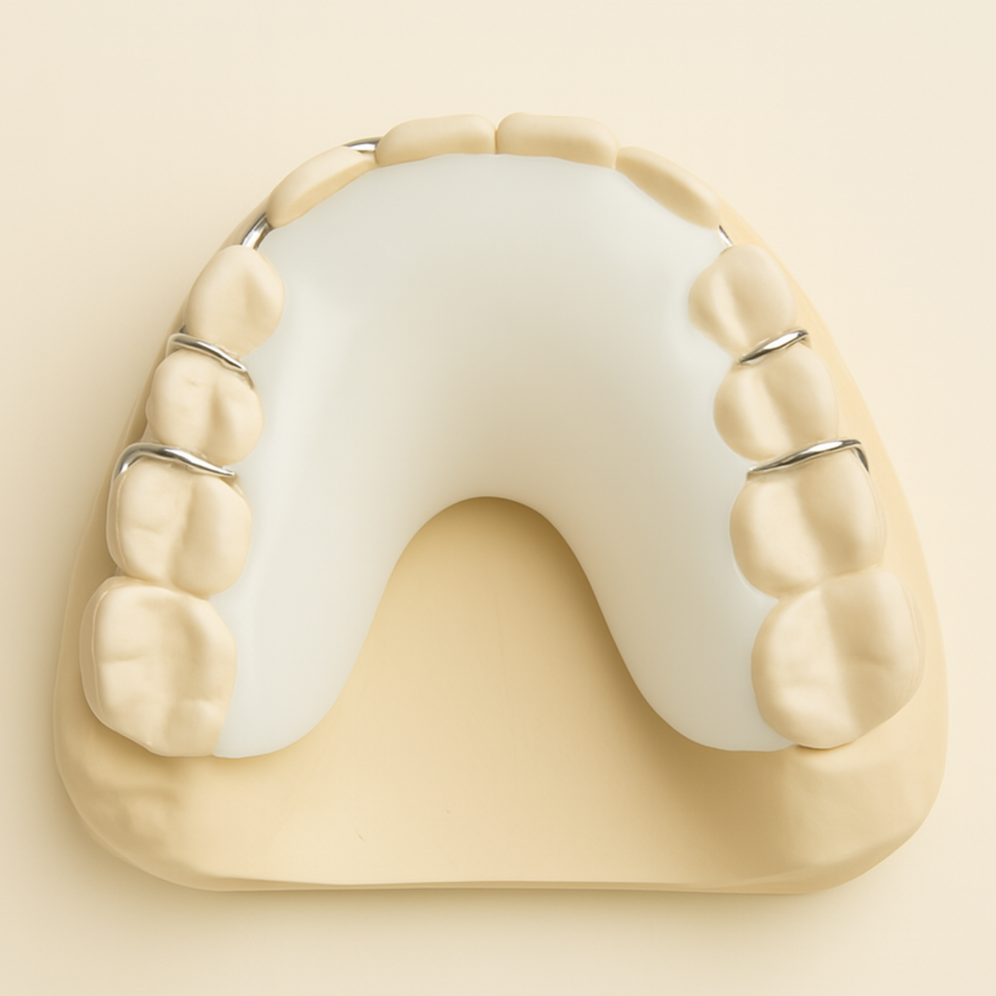 Sleek White acrylic on upper retainer