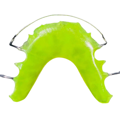 Neon Hawley retainer with lab-quality finish